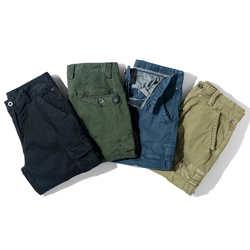 Men's Summer Cargo Shorts – Casual, Tactical & Cotton (No Belt).