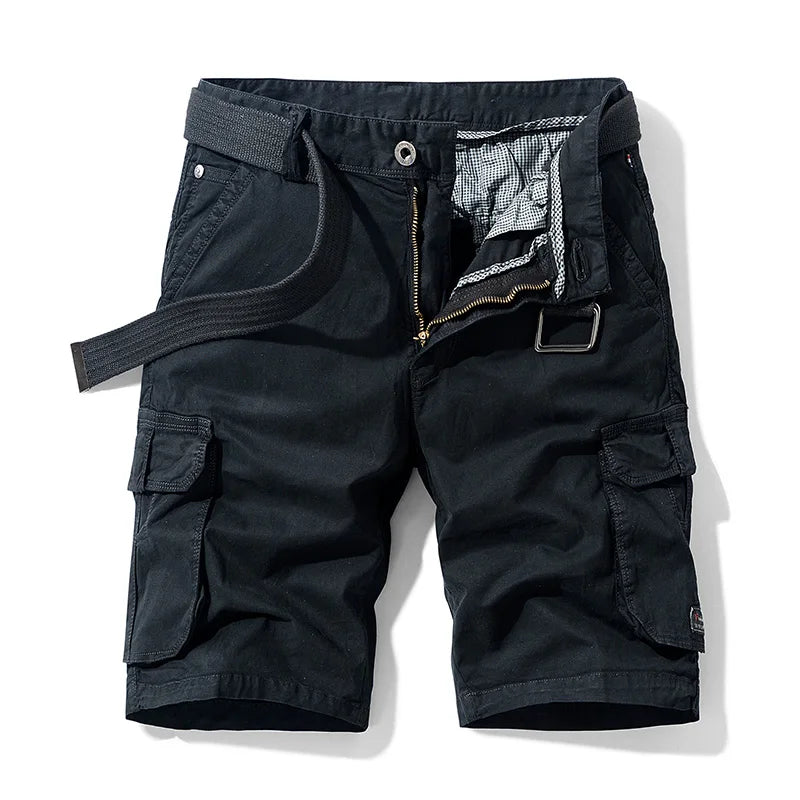 Men's Summer Cargo Shorts – Casual, Tactical & Cotton (No Belt).