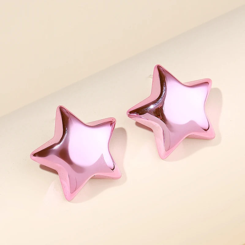 Green Star Earrings – Colorful, Elegant & Party-Ready.