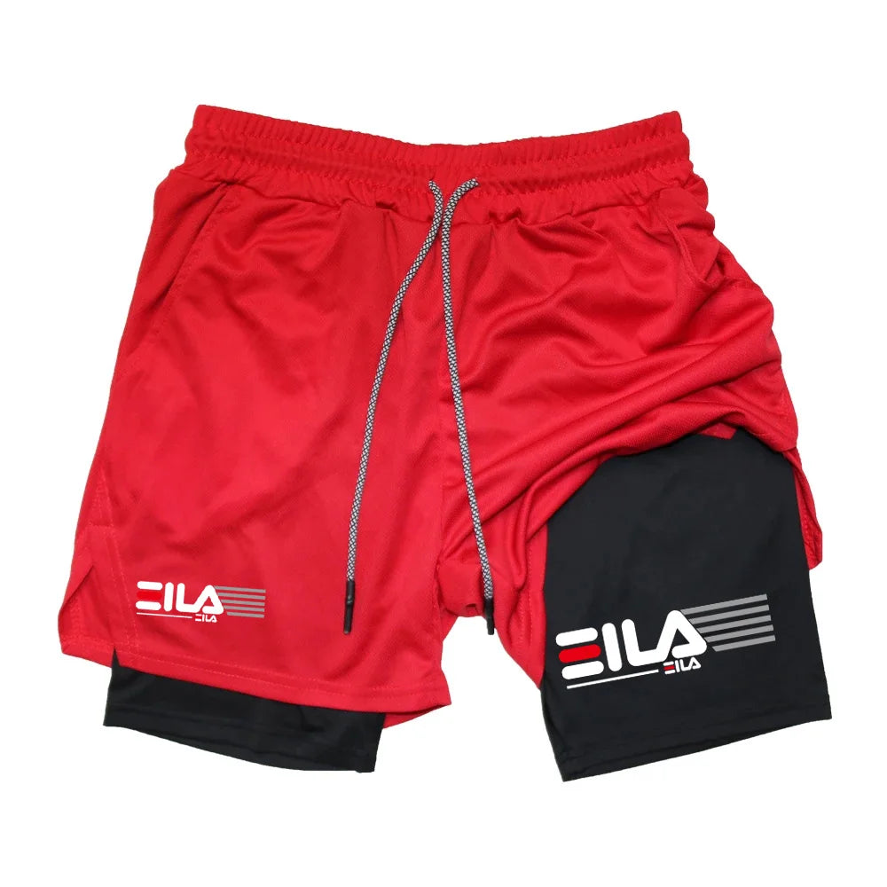 Men's 2-in-1 Running Shorts – Gym, Training & Jogging Wear.