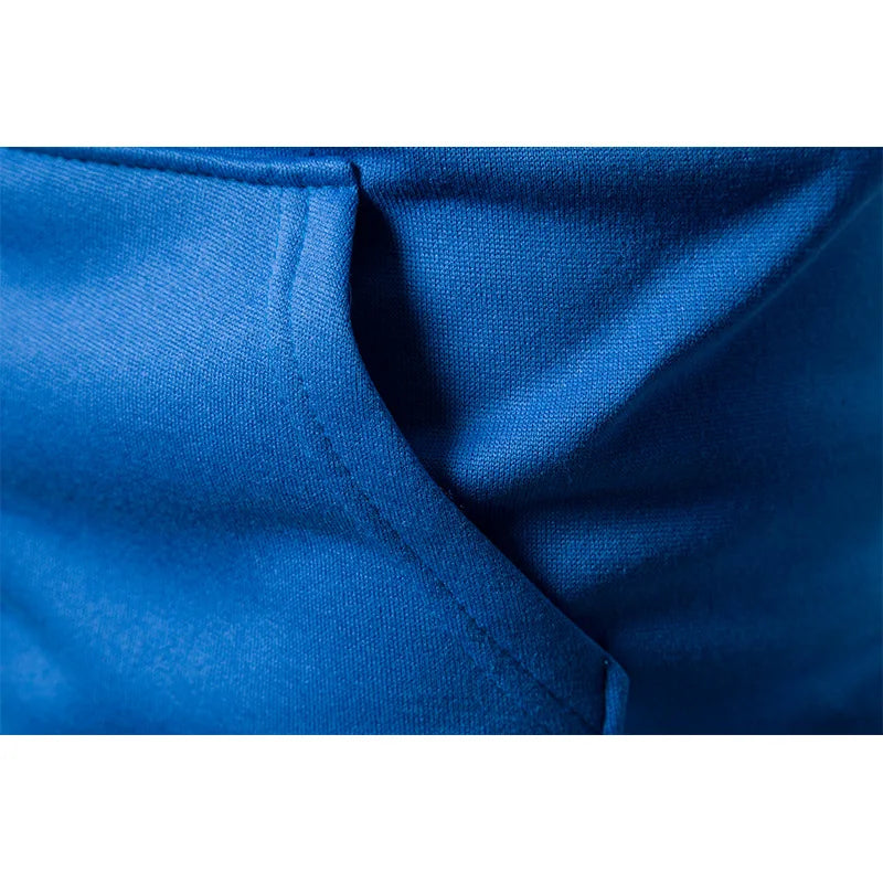 2023 Autumn and Winter New European and American Solid Color Fleece Sweater Pants Men's Casual Zipper Sports Hat Set Kaiz Boutique