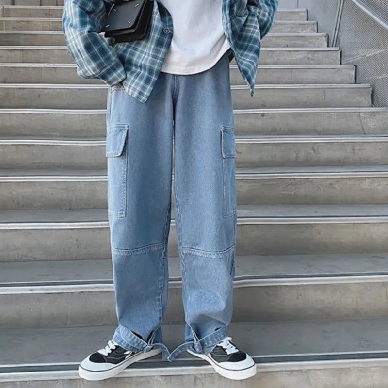 Baggy Cargo Jeans – Loose, Comfy & Hip-Hop Style.