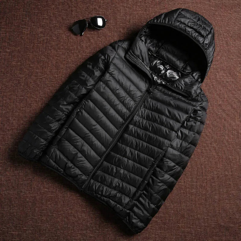 Korean Fashion casual Hooded Ultra Light Packable Water and Wind-Resistant Breathable Down Coat 6 Colors Men Puffer Jackets Mens Kaiz Boutique