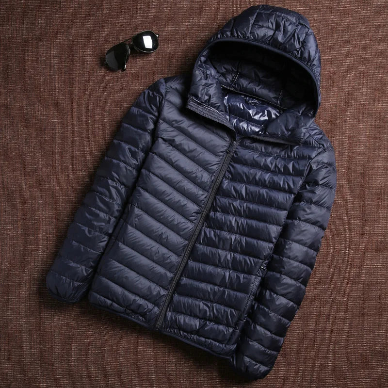 Korean Fashion casual Hooded Ultra Light Packable Water and Wind-Resistant Breathable Down Coat 6 Colors Men Puffer Jackets Mens Kaiz Boutique