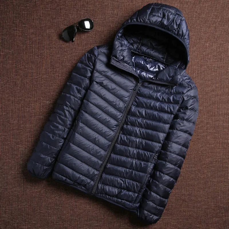 Korean Fashion casual Hooded Ultra Light Packable Water and Wind-Resistant Breathable Down Coat 6 Colors Men Puffer Jackets Mens Kaiz Boutique