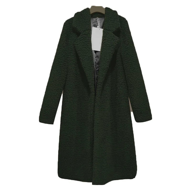 2025 New Autumn/winter Women's Long Sleeve Lapel Wool Blend Jacket  Hot Sale European Style Fashion Outerwear Kaiz Boutique