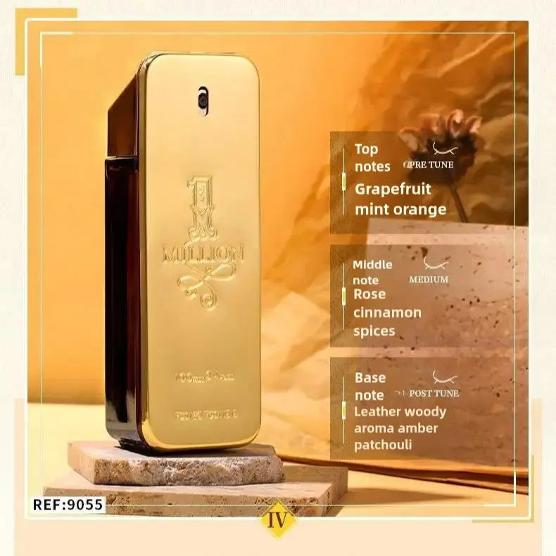 100ml Golden Millionaire Perfume Long Lasting Fragrance Soft Seductive  Luxury Perfumes Leather Scent Attraction Men's 2024 New Kaiz Boutique