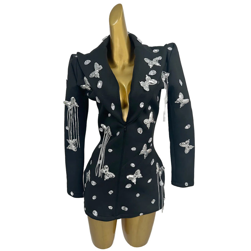 Sexy Deep V Slim Dress – Birthday & Party Queen Kaiz Boutique