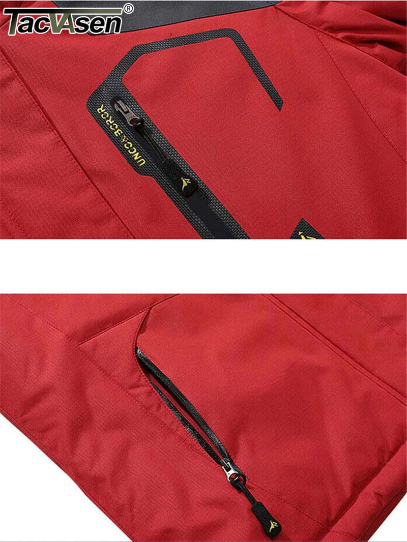 TACVASEN Fleece Lining Mountain Jackets Mens Hiking Jackets Outdoor Removable Hooded Coats Ski Snowboard Parka Winter Outwear Kaiz Boutique