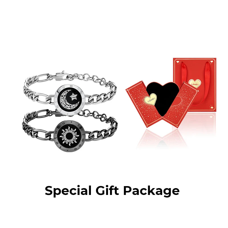 Totwoo Long Distance Relationship Touch Bracelets Couple Birthday Gift Smart Bluetooth Jewelry with App Support iOS Android Kaiz Boutique