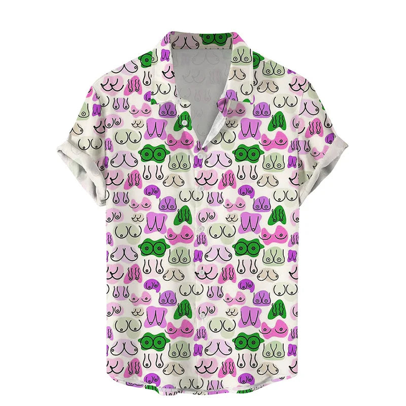 Summer Harajuku 3D Sexy Styles Printed Shirts Hentai Patterns Graphic Short Men Fashion Funny Cool Blouses Clothes Kaiz Boutique