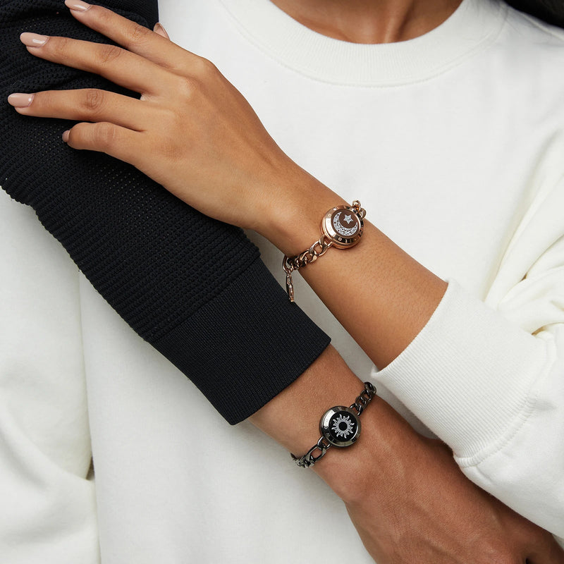 Totwoo Long Distance Relationship Touch Bracelets Couple Birthday Gift Smart Bluetooth Jewelry with App Support iOS Android Kaiz Boutique