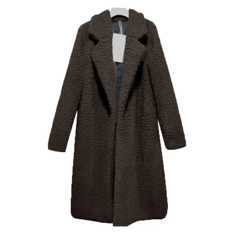 2025 New Autumn/winter Women's Long Sleeve Lapel Wool Blend Jacket  Hot Sale European Style Fashion Outerwear Kaiz Boutique