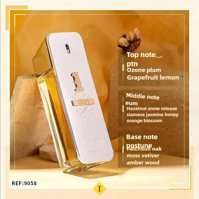 100ml Golden Millionaire Perfume Long Lasting Fragrance Soft Seductive  Luxury Perfumes Leather Scent Attraction Men's 2024 New Kaiz Boutique