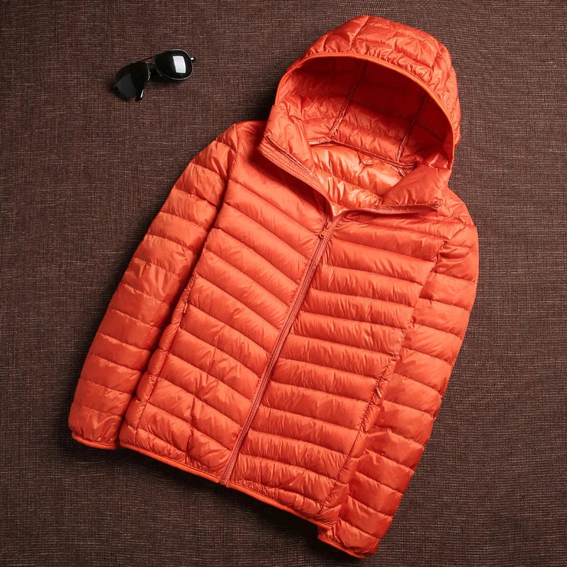 Korean Fashion casual Hooded Ultra Light Packable Water and Wind-Resistant Breathable Down Coat 6 Colors Men Puffer Jackets Mens Kaiz Boutique