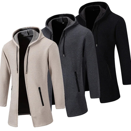 Men's Hooded Windbreaker – Warm, Thick & Stylish.