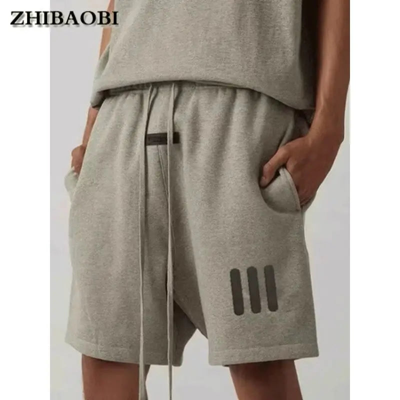 Summer Versatile Three-bar Design Shorts for Men and Women High Street Loose American Five-point Casual Pants Kaiz Boutique