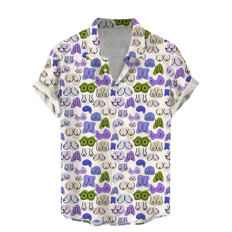Summer Harajuku 3D Sexy Styles Printed Shirts Hentai Patterns Graphic Short Men Fashion Funny Cool Blouses Clothes Kaiz Boutique