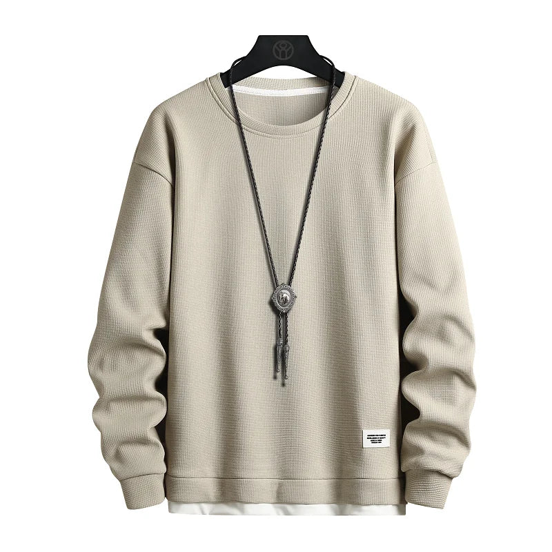 2024 Spring Waffler Hoodie Men Hip Hop Sweatshirt Streetwear Casual Fashion Men Clothing Korean Harajuku Loose Pullover Hoodies Kaiz Boutique