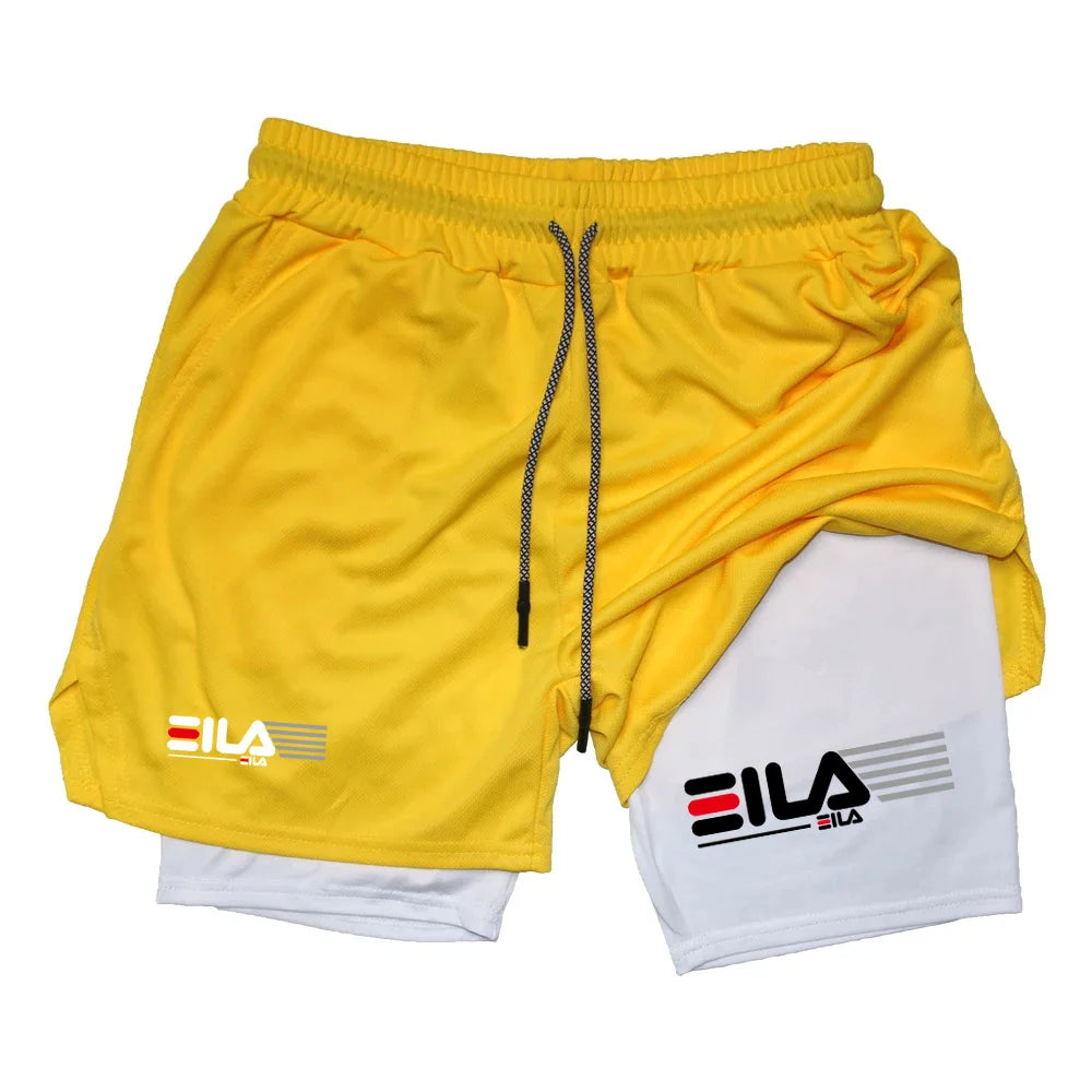 Men's 2-in-1 Running Shorts – Gym, Training & Jogging Wear.