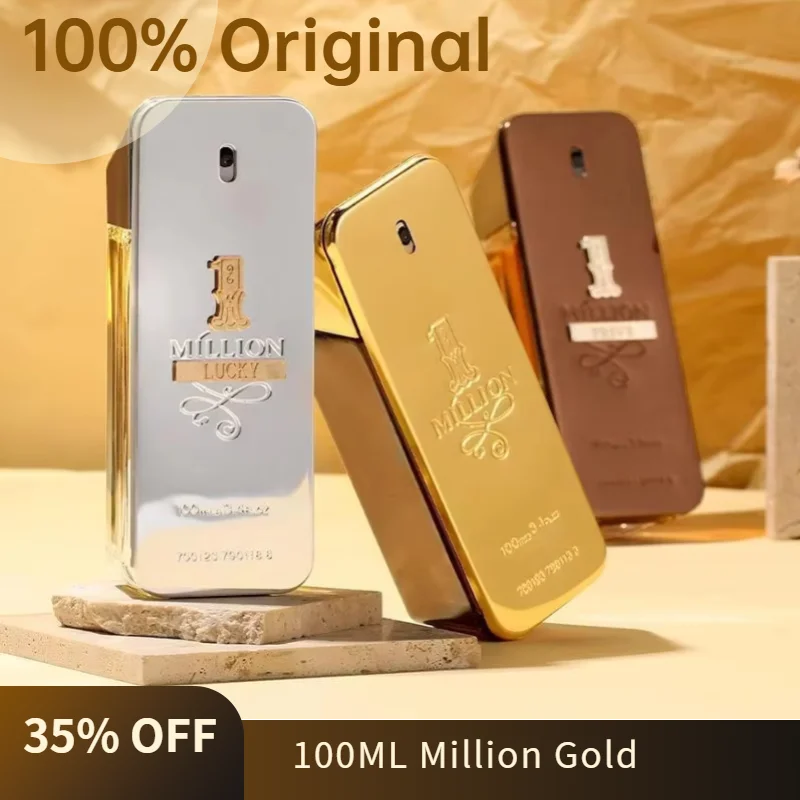 100ml Golden Millionaire Perfume Long Lasting Fragrance Soft Seductive  Luxury Perfumes Leather Scent Attraction Men's 2024 New Kaiz Boutique
