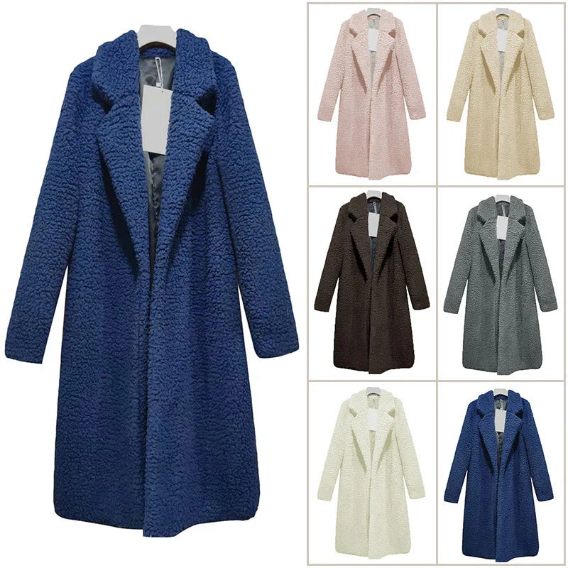 2025 New Autumn/winter Women's Long Sleeve Lapel Wool Blend Jacket  Hot Sale European Style Fashion Outerwear Kaiz Boutique