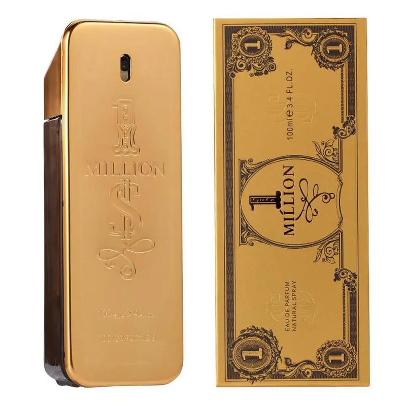 Golden Millionaire Perfume Wood Leather Note Charming Men's Perfume Deep Aroma Male Fragrance 100ml Men Women - Kaiz Boutique