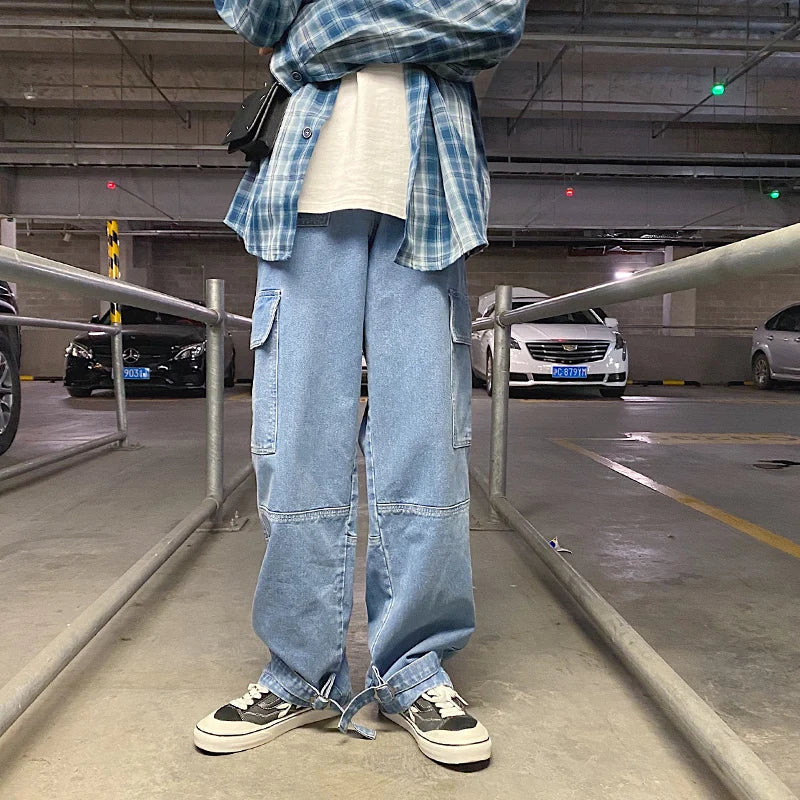 Baggy Cargo Jeans – Loose, Comfy & Hip-Hop Style.