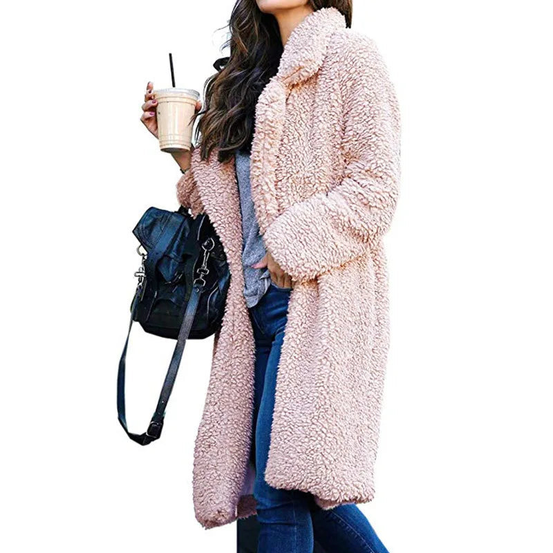 2025 New Autumn/winter Women's Long Sleeve Lapel Wool Blend Jacket  Hot Sale European Style Fashion Outerwear Kaiz Boutique