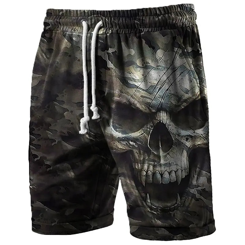 Men's Swim Trunks 3 Camouflage Skull Print Beach Shorts Quick Dry Outdoor Leisure Sports Shorts Swimwear Fashion Men's Shorts Kaiz Boutique