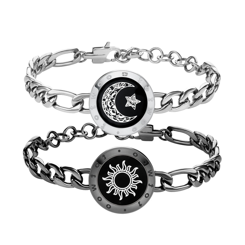 Totwoo Long Distance Relationship Touch Bracelets Couple Birthday Gift Smart Bluetooth Jewelry with App Support iOS Android Kaiz Boutique