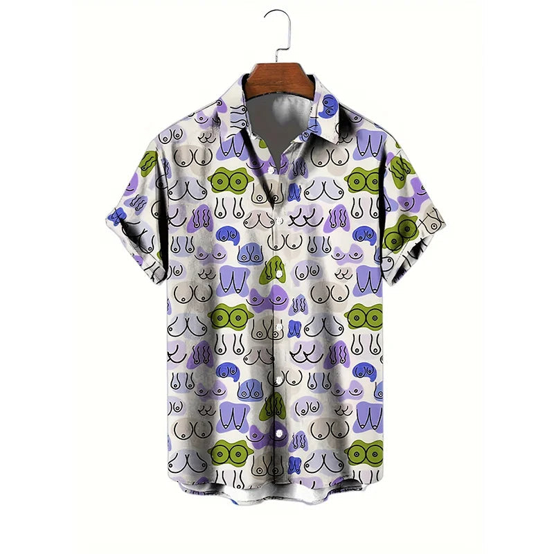 Summer Harajuku 3D Sexy Styles Printed Shirts Hentai Patterns Graphic Short Men Fashion Funny Cool Blouses Clothes Kaiz Boutique