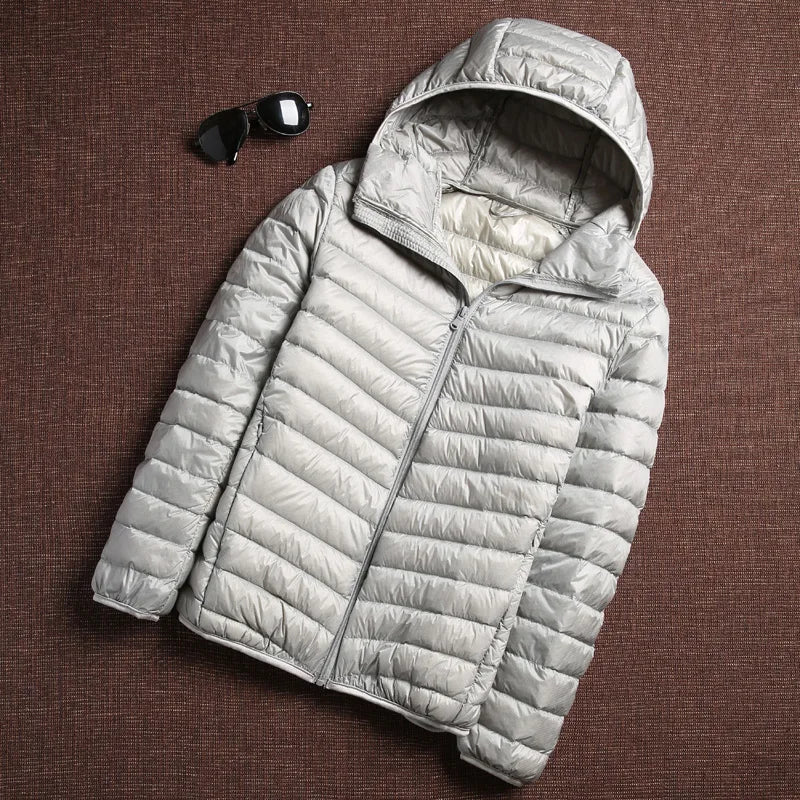 Korean Fashion casual Hooded Ultra Light Packable Water and Wind-Resistant Breathable Down Coat 6 Colors Men Puffer Jackets Mens Kaiz Boutique