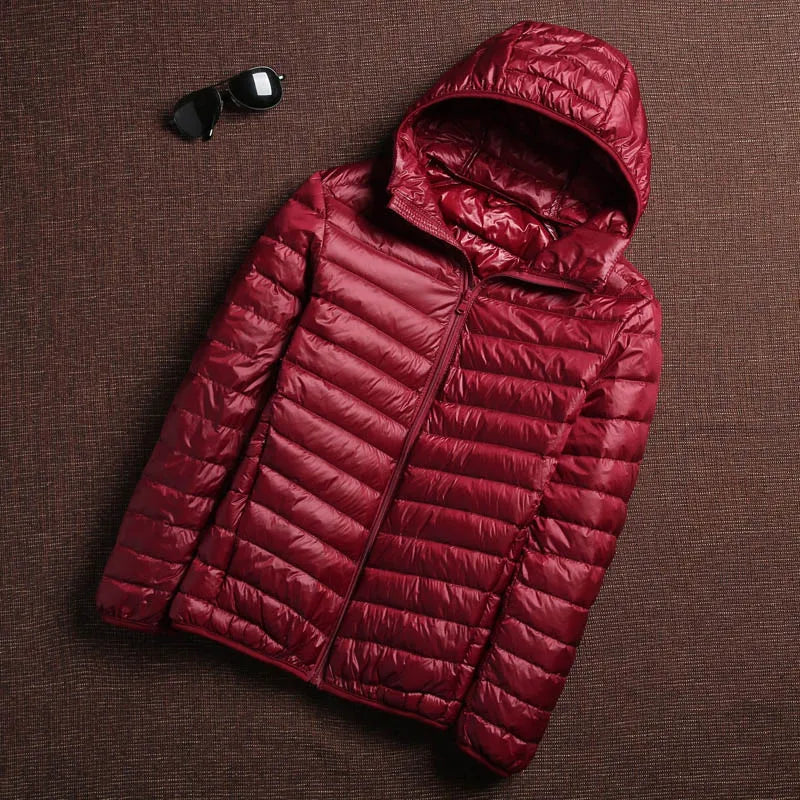 Korean Fashion casual Hooded Ultra Light Packable Water and Wind-Resistant Breathable Down Coat 6 Colors Men Puffer Jackets Mens Kaiz Boutique