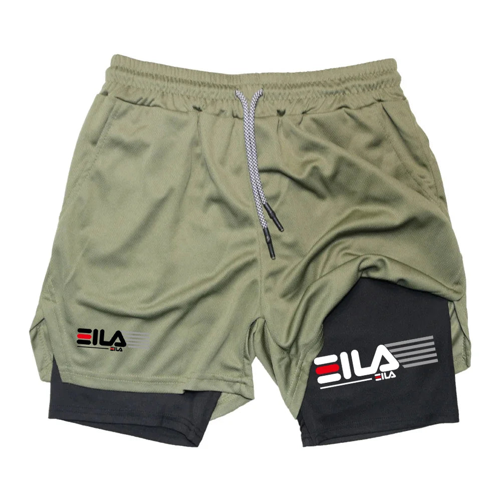 Men's 2-in-1 Running Shorts – Gym, Training & Jogging Wear.