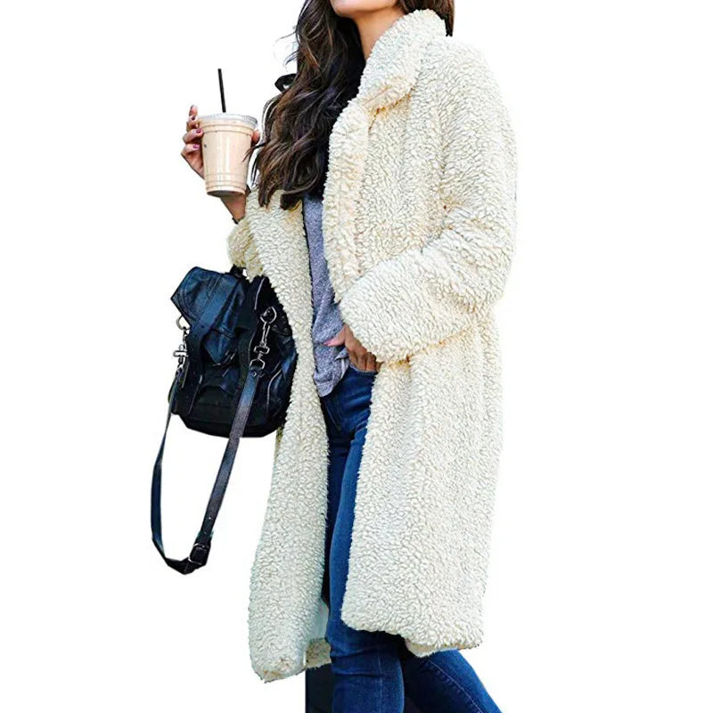 2025 New Autumn/winter Women's Long Sleeve Lapel Wool Blend Jacket  Hot Sale European Style Fashion Outerwear Kaiz Boutique