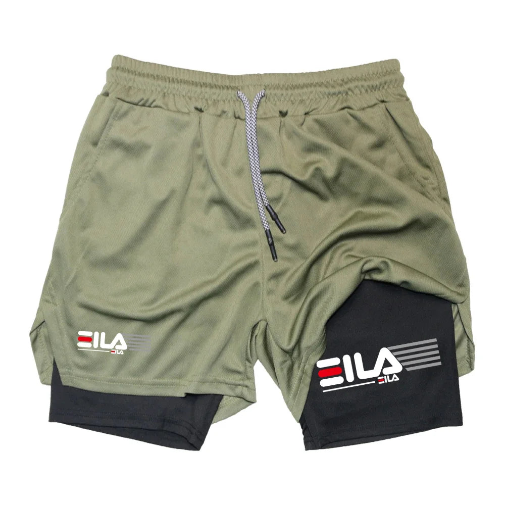 Men's 2-in-1 Running Shorts – Gym, Training & Jogging Wear.