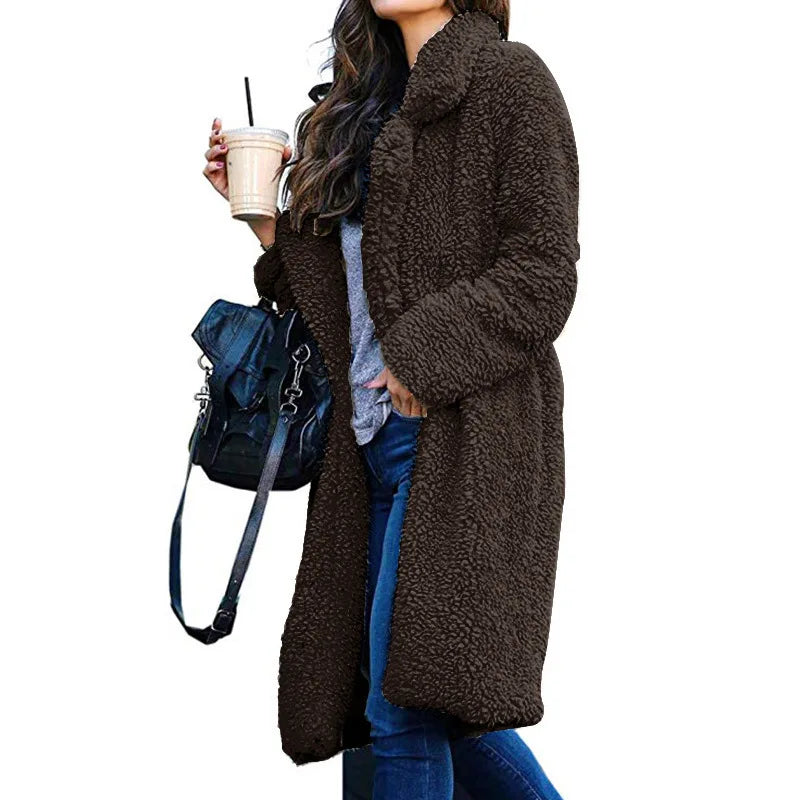 2025 New Autumn/winter Women's Long Sleeve Lapel Wool Blend Jacket  Hot Sale European Style Fashion Outerwear Kaiz Boutique