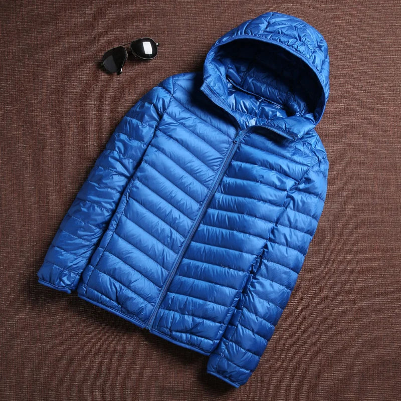 Korean Fashion casual Hooded Ultra Light Packable Water and Wind-Resistant Breathable Down Coat 6 Colors Men Puffer Jackets Mens Kaiz Boutique