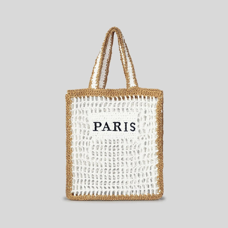 Fashion Panelled Straw Women Shoulder Bags Colorful Patchwork Handbags Paper Woven Summer Beach Tote Bag Handmade Bali Purses Kaiz Boutique