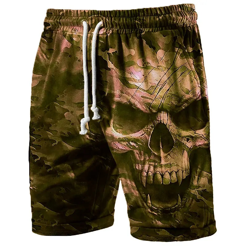 Men's Swim Trunks 3 Camouflage Skull Print Beach Shorts Quick Dry Outdoor Leisure Sports Shorts Swimwear Fashion Men's Shorts Kaiz Boutique